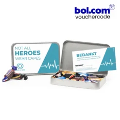 Blik Met Eigen Etiket En Bol.com Tegoed - Verpleging