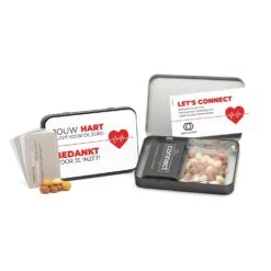 Casa del Ringraziamento 9 Let's Connect 100 Vragenspel In Blik Met Nootjes En Etiket - Verpleging