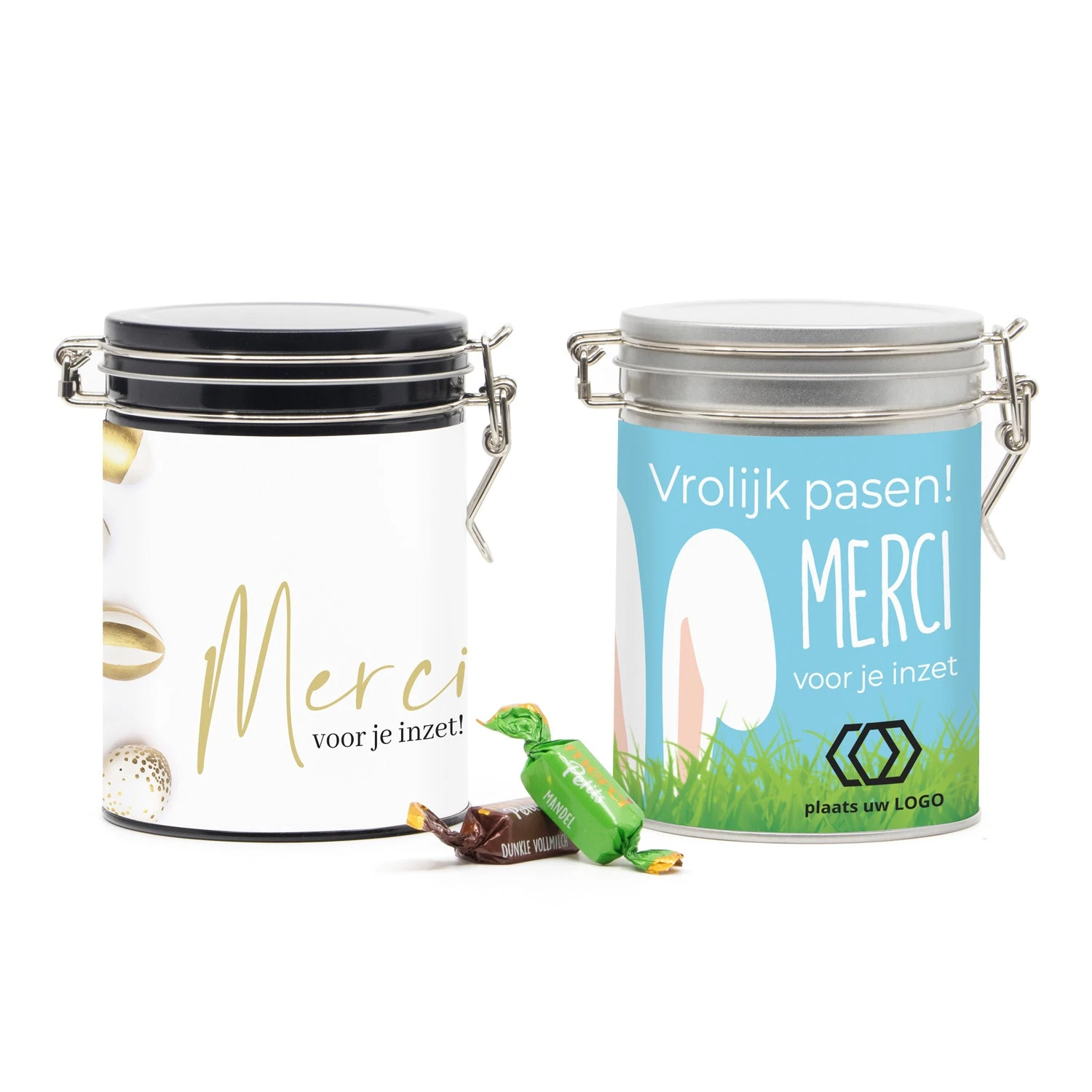 Beugelblik Merci Petits Met Eigen Wikkel - Pasen 4 Beugelblik Merci Petits Met Eigen Wikkel - Pasen - Afbeelding 2