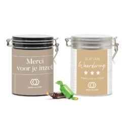 Beugelblik Merci Petits Met Eigen Wikkel - Zakelijk -Casa del Ringraziamento BEUGELBLIK MERCI3