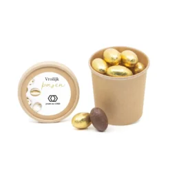 Bio Kraftbekertje Met Paaseitjes - Pasen -Casa del Ringraziamento BIOKRAFT PAASEITJES GOUD 1