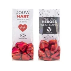 Blisterzak Met Chocolade Harten - Verpleging