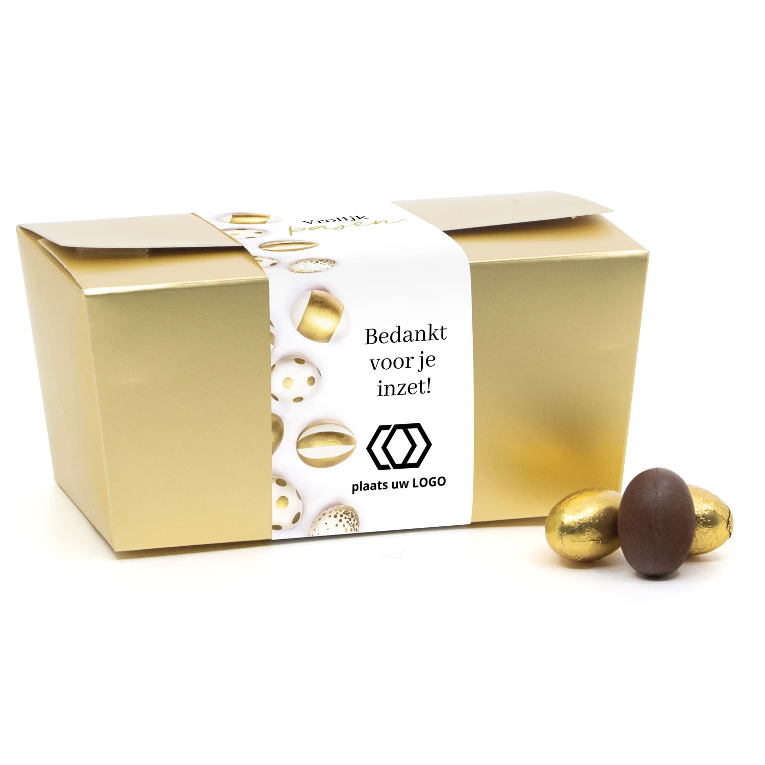 Bonbondoos Met Paaseitjes En Eigen Sleeve - Pasen 3 Bonbondoos Met Paaseitjes En Eigen Sleeve - Pasen