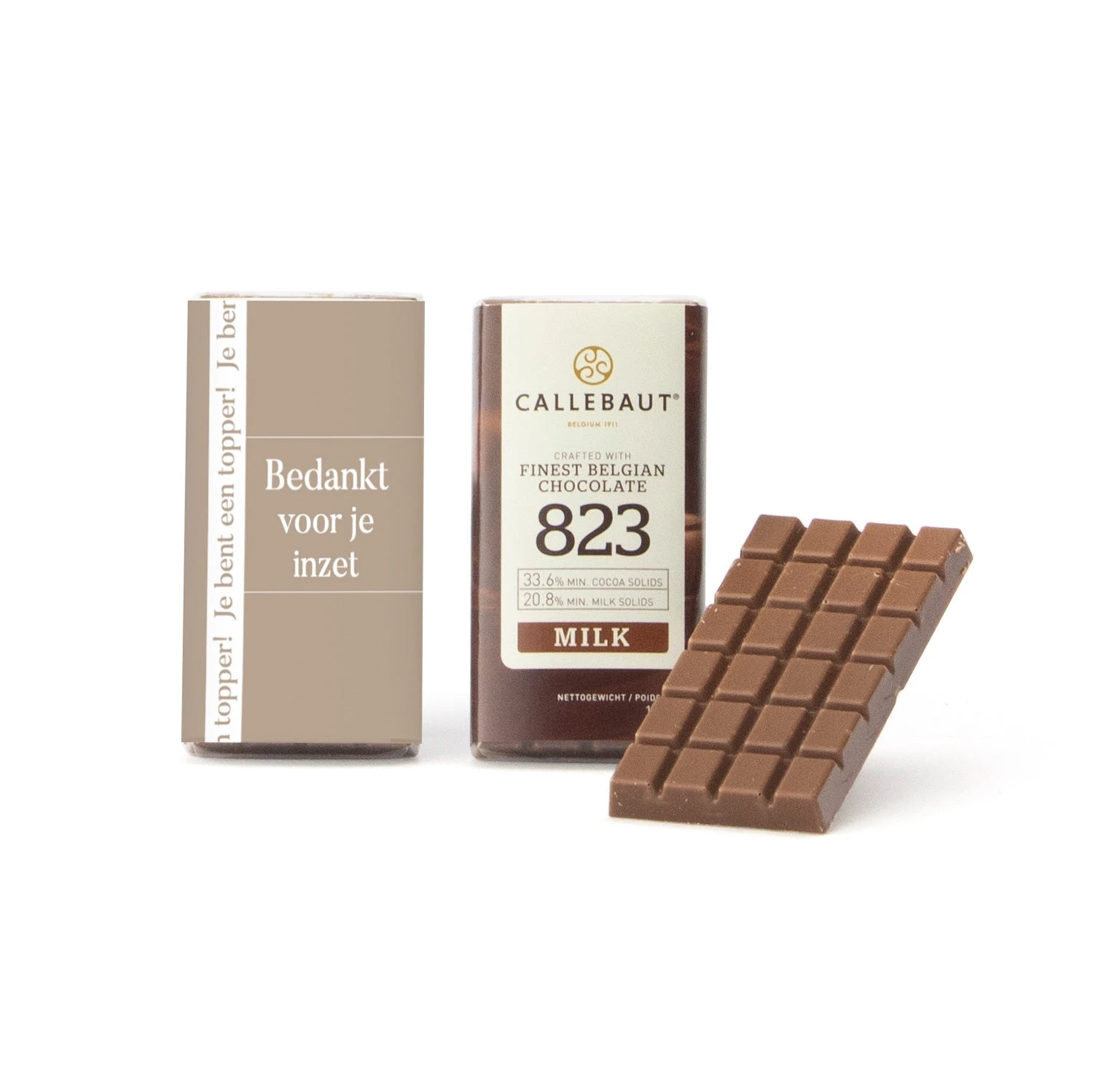 Callebaut Mini Chocoladereep (25 Stuks) - Zakelijk 4 Callebaut Mini Chocoladereep (25 Stuks) - Zakelijk - Afbeelding 2