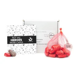 Doosje Met Chocolade Harten In Netje - Verpleging -Casa del Ringraziamento DOOSTJE HARTNETJE4