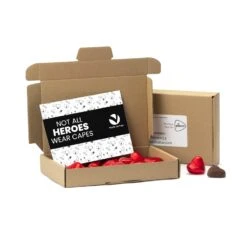 Maildoosje Met Chocoladehartjes - Verpleging -Casa del Ringraziamento Doosje Rodeharten2