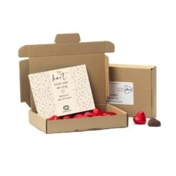 Maildoosje Met Chocoladehartjes - Verpleging -Casa del Ringraziamento Doosje Rodeharten3