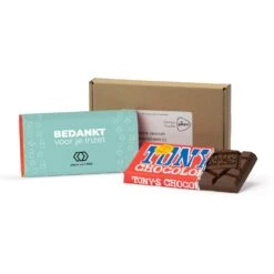 Tony's Chocolonely 180gram Versturen -Verpleging -Casa del Ringraziamento Doosje Tony 3