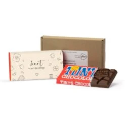Tony's Chocolonely 180gram Versturen -Verpleging -Casa del Ringraziamento Doosje Tony 4