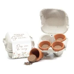 Eierdoosje Met Bloemenmix - Verpleging