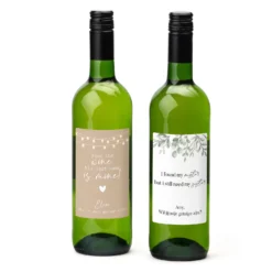 Fles Witte Wijn Met Eigen Etiket Voor Je Getuige - Trouwen -Casa del Ringraziamento Fles Chardonnay4