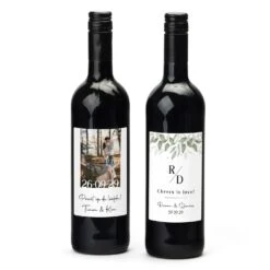 Fles Rode Wijn Met Persoonlijk Etiket - Trouwen -Casa del Ringraziamento Fles Rodewijn 4