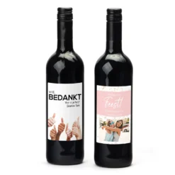Fles Rode Wijn Met Persoonlijk Etiket - Bedankje -Casa del Ringraziamento Fles Rodewijn4 95d99bd5 c297 4850 9576 4fa89fbeb824