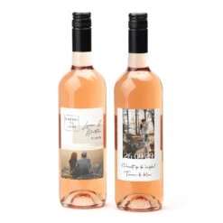 Fles Rosé Wijn Met Persoonlijk Etiket - Trouwen 9 Fles Rosé Wijn Met Persoonlijk Etiket - Trouwen -Casa del Ringraziamento Fles Rose 3