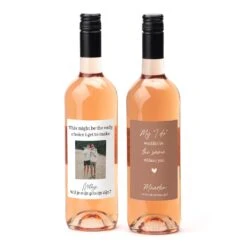 Fles Rosé Wijn Met Persoonlijk Etiket - Getuige -Casa del Ringraziamento Fles Rose4 34295a00 40bd 4043 8712 77c7654f3fa6