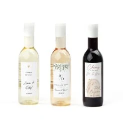 Klein Flesje Wijn Met Persoonlijk Etiket - Trouwen -Casa del Ringraziamento Flesje wijn4 1