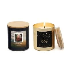 Geurkaars Met Eigen Etiket - Afscheid Dierbare