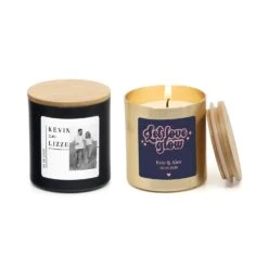 Geurkaars Met Eigen Etiket - Trouwen -Casa del Ringraziamento KAARS BLIK2