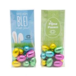 Zak Met 100 Gram Paaseitjes En Eigen Kaart - Pasen