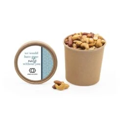 Kraftbeker Met Nootjes En Eigen Etiket - Zakelijk -Casa del Ringraziamento KRAFTBEKER LUXENOOTJES 1