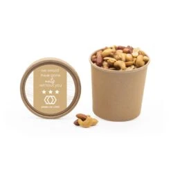 Kraftbeker Met Nootjes En Eigen Etiket - Zakelijk -Casa del Ringraziamento KRAFTBEKER LUXENOOTJES 3