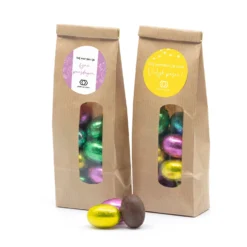 Kraftzakje Met Paaseitjes - Pasen -Casa del Ringraziamento KRAFTZAKJE GEKLEURDEI 1