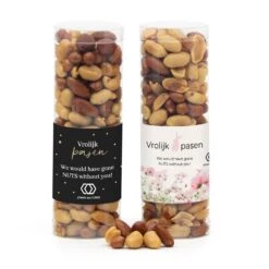 Koker Met Verse Notenmix En Eigen Etiket - Pasen