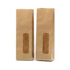 Kraftzakje Met Venster (10 Stuks)