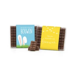 Doosje Met 10 Chocolade Bouwstenen Eigen Sleeve - Pasen -Casa del Ringraziamento Legoblokjes 2 79672049 311b 46f2 9ad0 fc115a8dd762