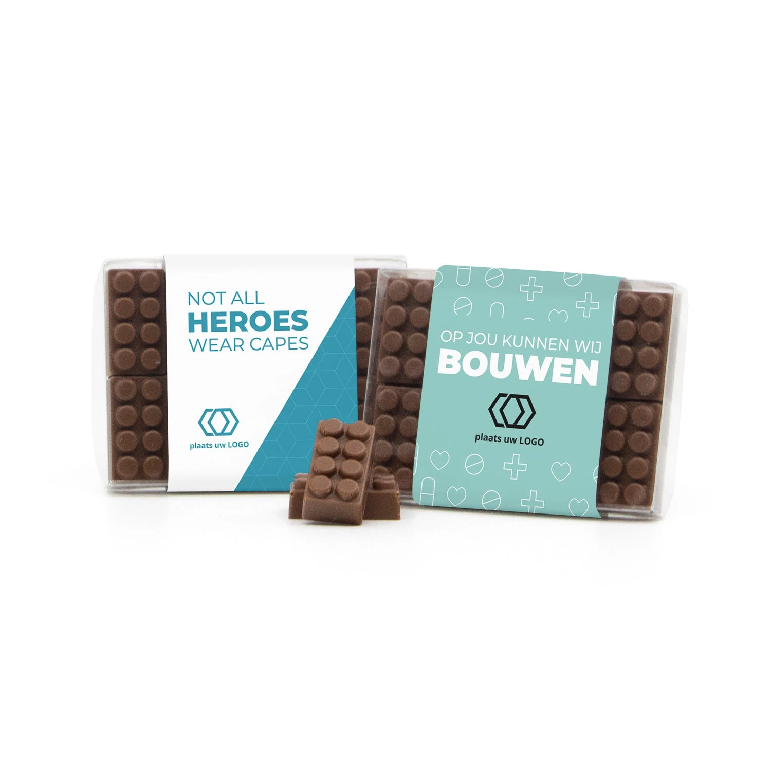 Chocolade Bouwstenen Met Eigen Sleeve - Verpleging 5 Chocolade Bouwstenen Met Eigen Sleeve - Verpleging - Afbeelding 3
