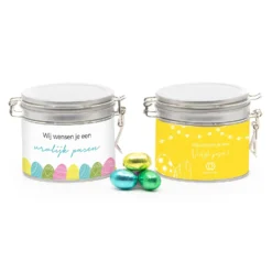 Beugelblik Medium Met Paaseitjes - Pasen -Casa del Ringraziamento MED BGB GEKLEURDE EI2