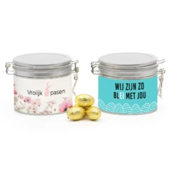 Beugelblik Medium Met Paaseitjes - Pasen -Casa del Ringraziamento MED BGB GOUD EI2