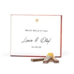 Merci Met Eigen Inlay Kaart 250 Gram - Trouwen -Casa del Ringraziamento MERCI 2501