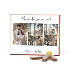 Merci Met Eigen Inlay Kaart 250 Gram - Trouwen -Casa del Ringraziamento MERCI 2502