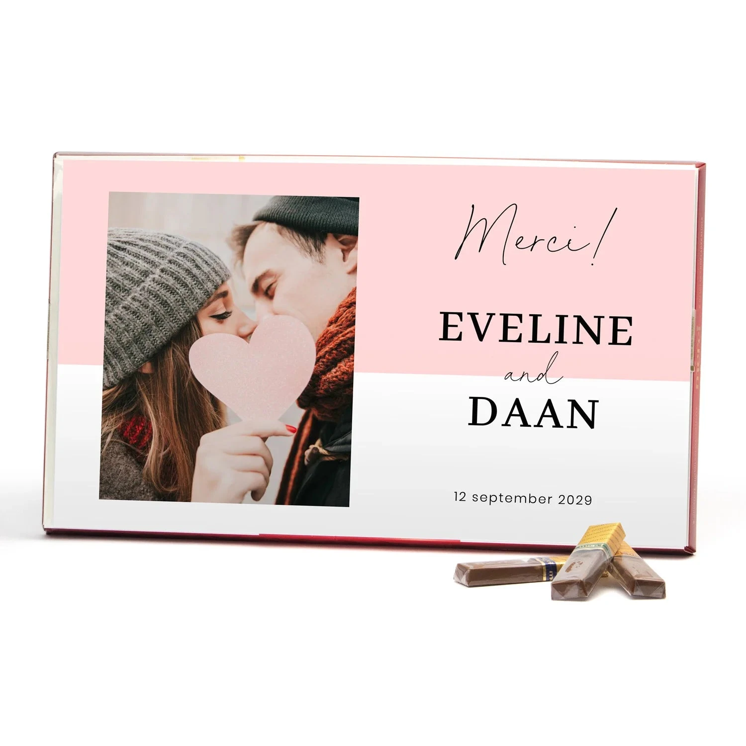 Merci Met Eigen Inlay Kaart 400 Gram - Trouwen 4 Merci Met Eigen Inlay Kaart 400 Gram - Trouwen - Afbeelding 2