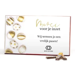 Merci Met Eigen Inlay Kaart 400 Gram - Pasen -Casa del Ringraziamento MERCI 4001