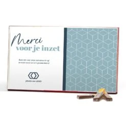 Merci Met Eigen Inlay Kaart 400 Gram - Zakelijk -Casa del Ringraziamento MERCI 400gr 2