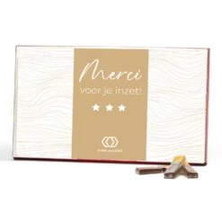 Merci Met Eigen Inlay Kaart 400 Gram - Zakelijk -Casa del Ringraziamento MERCI 400gr 3