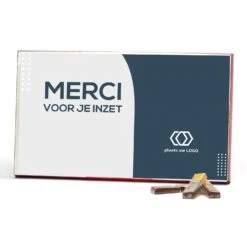 Merci Met Eigen Inlay Kaart 400 Gram - Zakelijk -Casa del Ringraziamento MERCI 400gr 4