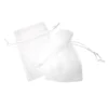 Organza Zakjes Wit 10x15cm (25 Stuks) -Casa del Ringraziamento Organza groot wit
