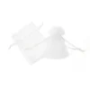 Organza Zakjes Wit 7x10cm (25 Stuks) -Casa del Ringraziamento Organza klein wit