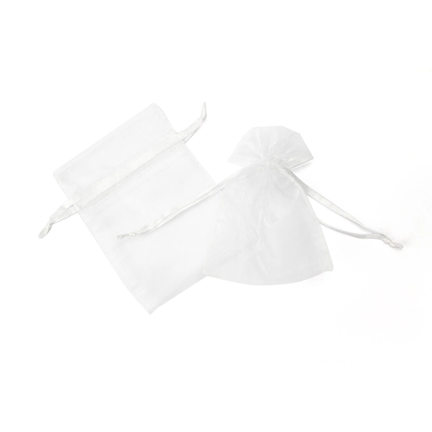 Organza Zakjes Wit 7x10cm (25 Stuks) 3 Organza Zakjes Wit 7x10cm (25 Stuks)