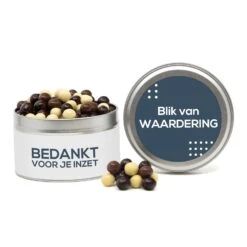 Rond Blik Met Snoep En Eigen Etiket - Zakelijk -Casa del Ringraziamento PL432 PEARLS 3 b4d2898a 0899 4a78 b8f4 85cb750e1a57