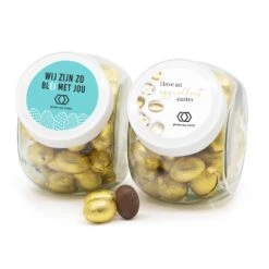 Glazen Snoeppot 0,9L Met Paaseitjes En Logo - Pasen 9 Glazen Snoeppot 0,9L Met Paaseitjes En Logo - Pasen -Casa del Ringraziamento POTXL GOUDENEI 2