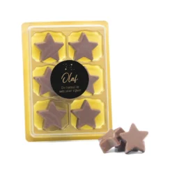6 Chocolade Sterren In Blister - Afscheid Dierbare -Casa del Ringraziamento STER BLISTER 63