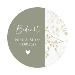 Persoonlijke Stickers 12 Stuks (6,35cm) - Trouwen