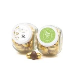 Glazen Snoeppot 0,4L Met Paaseitjes - Pasen -Casa del Ringraziamento Snoeppot 04 EITJES GOUD 2