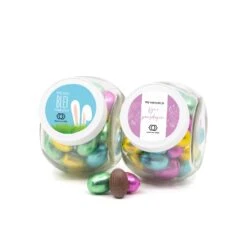 Glazen Snoeppot 0,4L Met Paaseitjes - Pasen -Casa del Ringraziamento Snoeppot 04 EITJES KLEUR 1