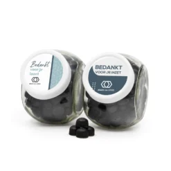 Glazen Snoeppot 0,4L Met Eigen Etiket - Zakelijk -Casa del Ringraziamento Snoeppot 04 kokindjes4 623bbe0f b541 455a 8e05 490a869baf88