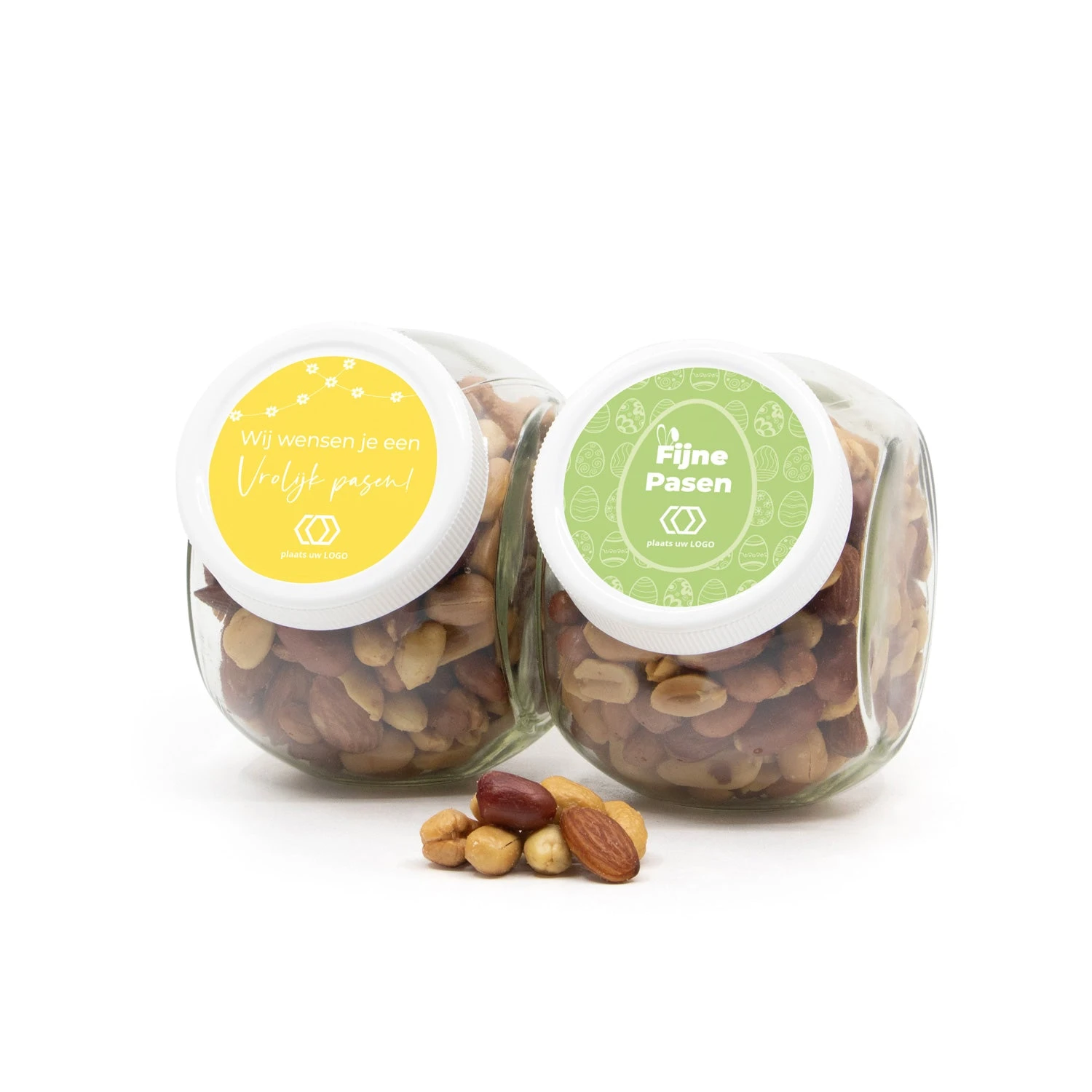 Glazen Snoeppot 0,4L Met Verse Notenmix - Pasen 6 Glazen Snoeppot 0,4L Met Verse Notenmix - Pasen - Afbeelding 4